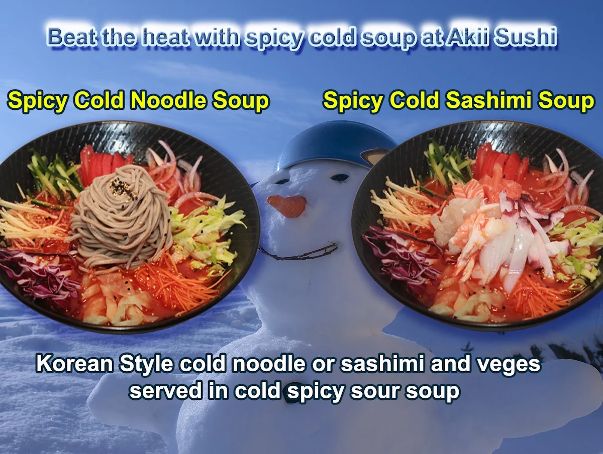 Menu, Akii Sushi
