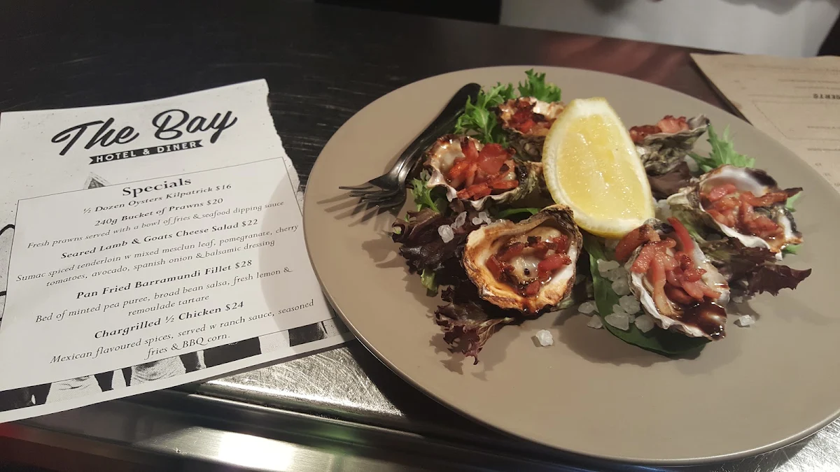 Menu, The Bay Hotel and Diner