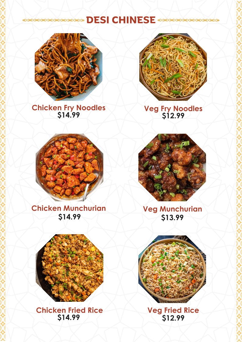 Menu, Parivar Restaurant (HALAL)