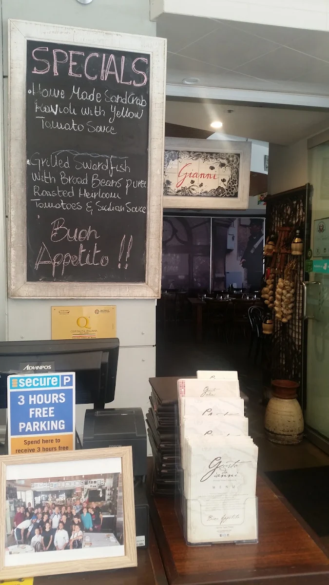 Menu, Gusto da Gianni