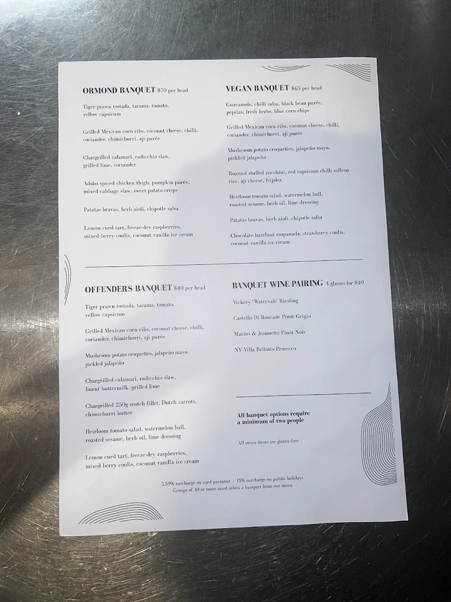 Menu, Repeat Offender