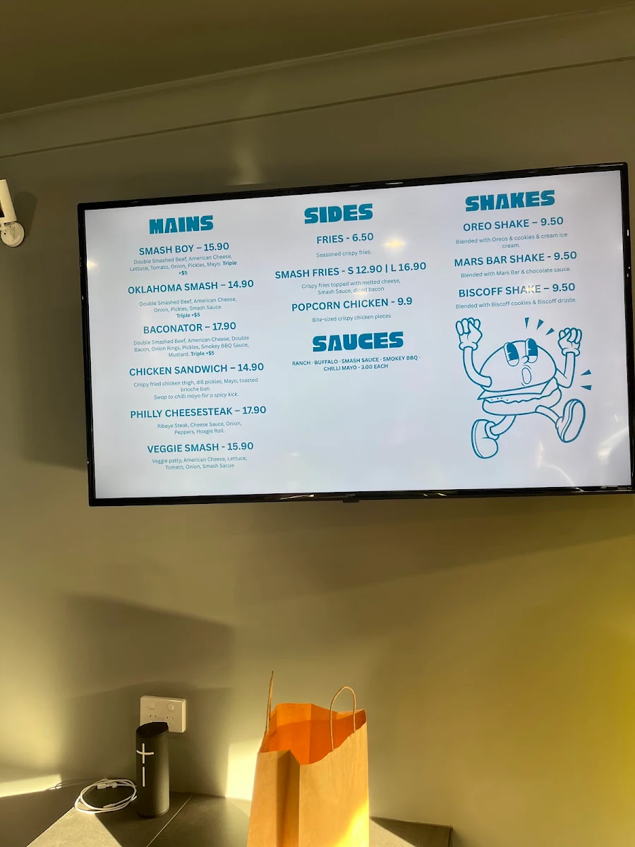 Menu, Smash Boy