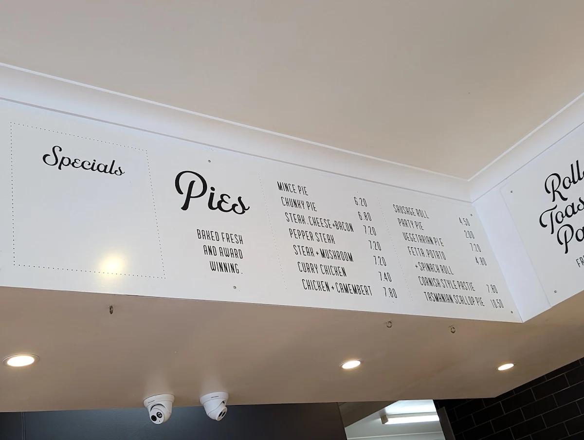 Menu, Blue Edge Bakery