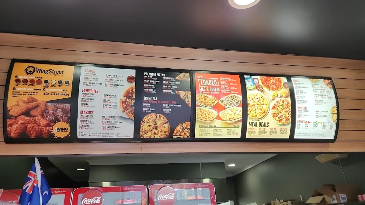 Menu, Pizza Hut Randwick