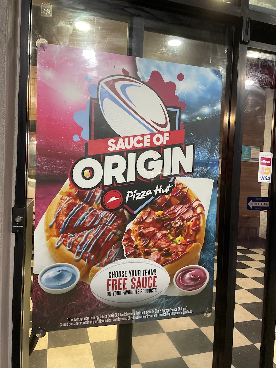 Menu, Pizza Hut Randwick