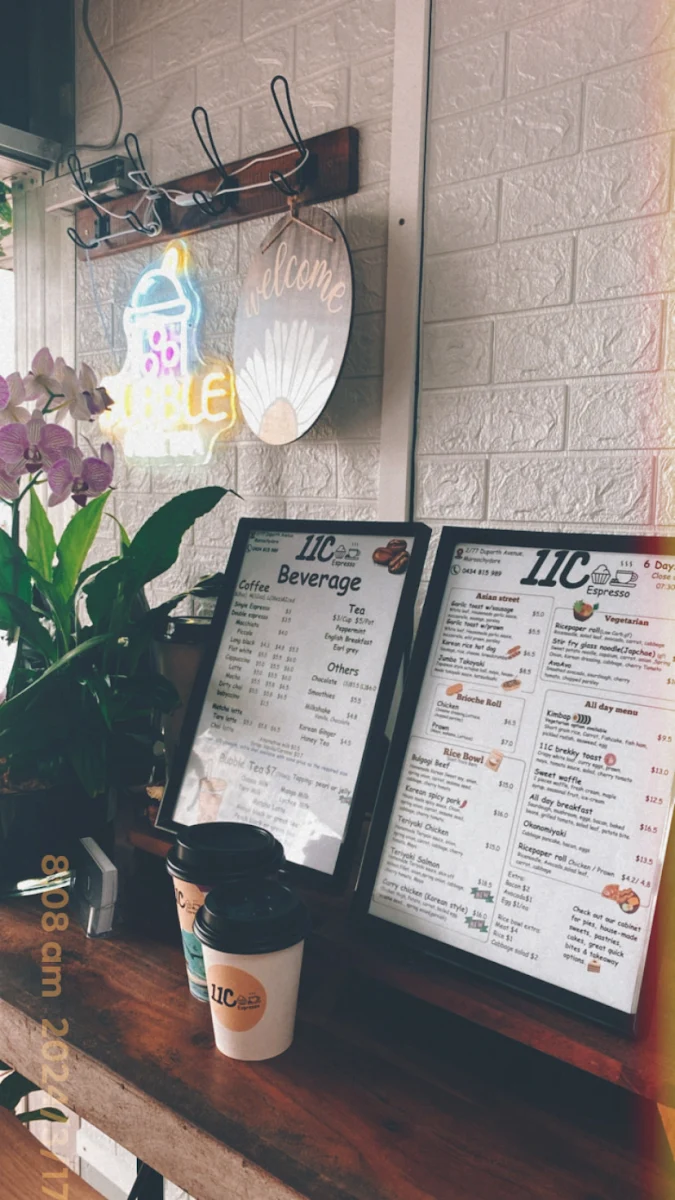 Menu, 11C Espresso