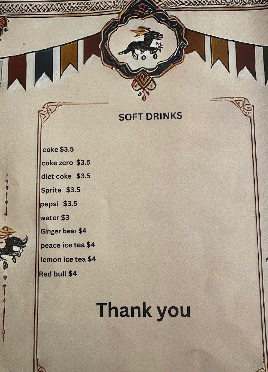 Menu, Bhutanese Bites