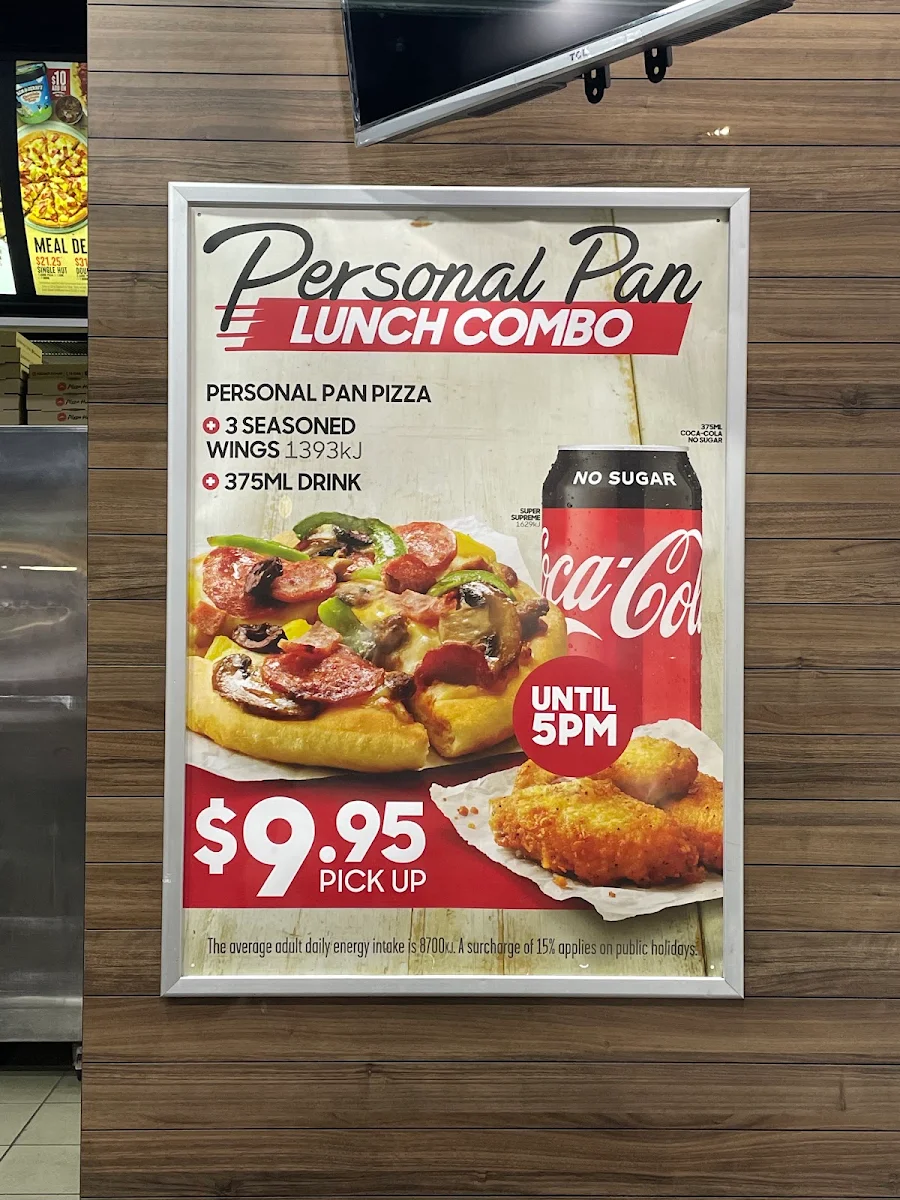 Menu, Pizza Hut Seven Hills