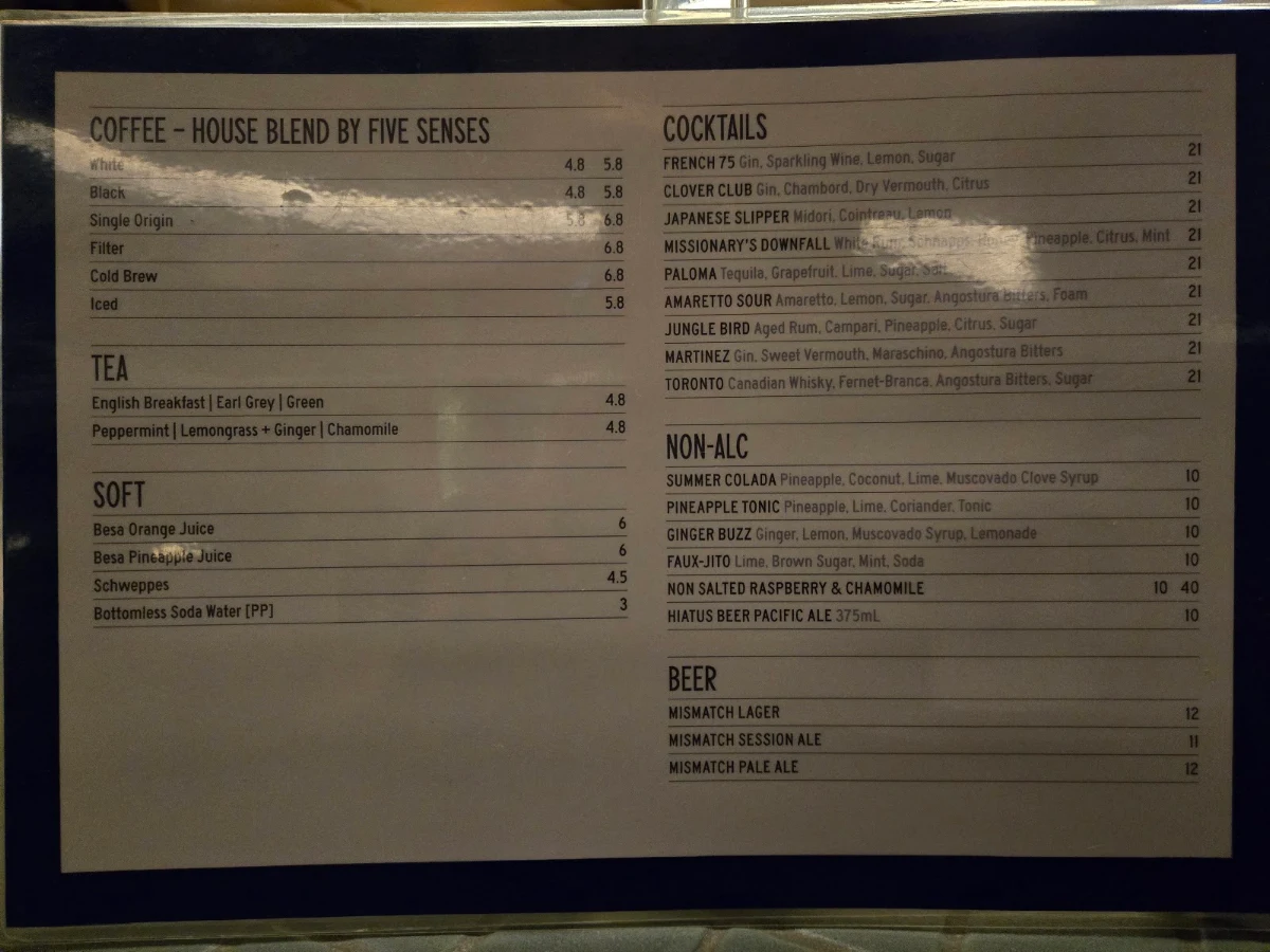 Menu, Part Time Lover