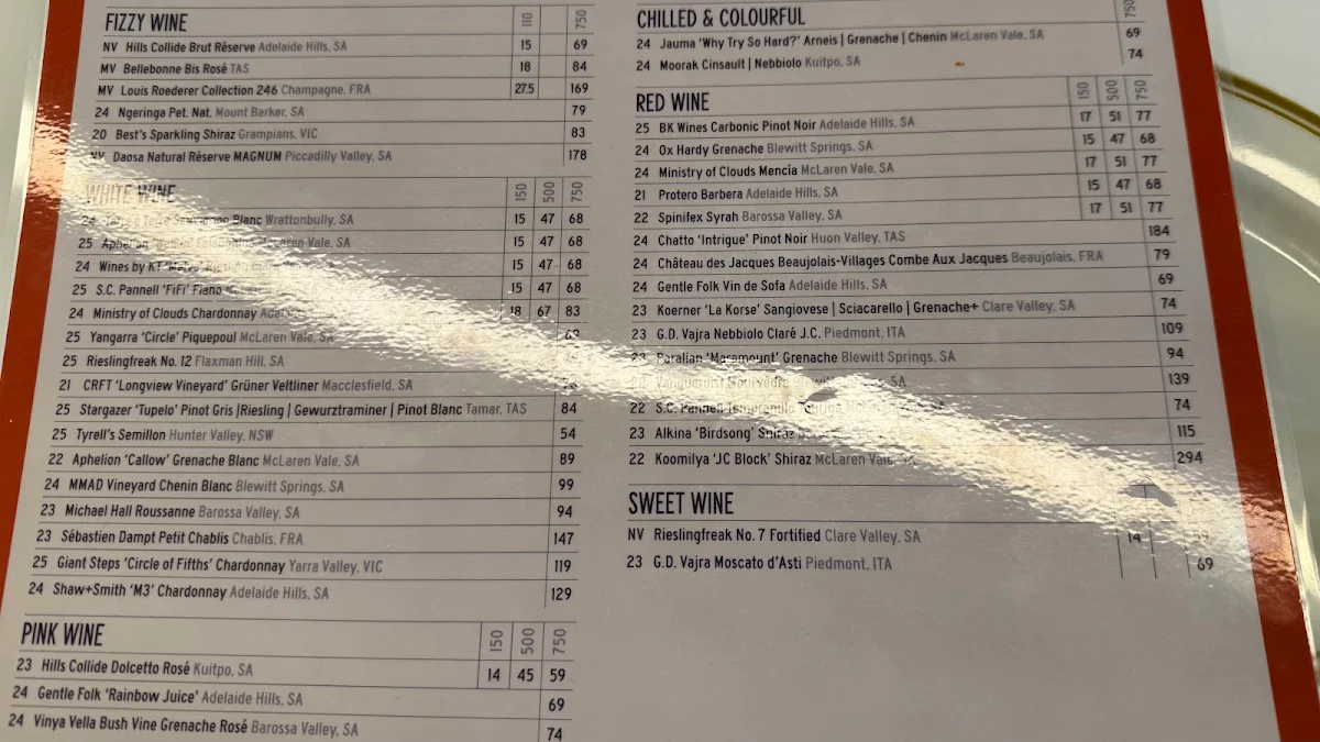Menu, Part Time Lover