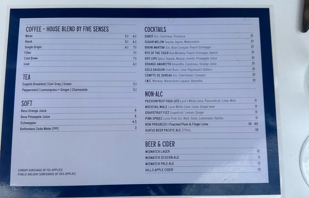 Menu, Part Time Lover
