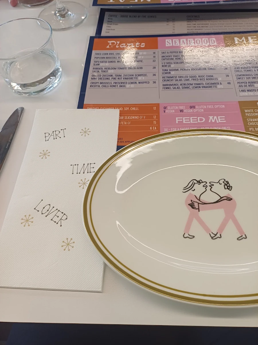 Menu, Part Time Lover