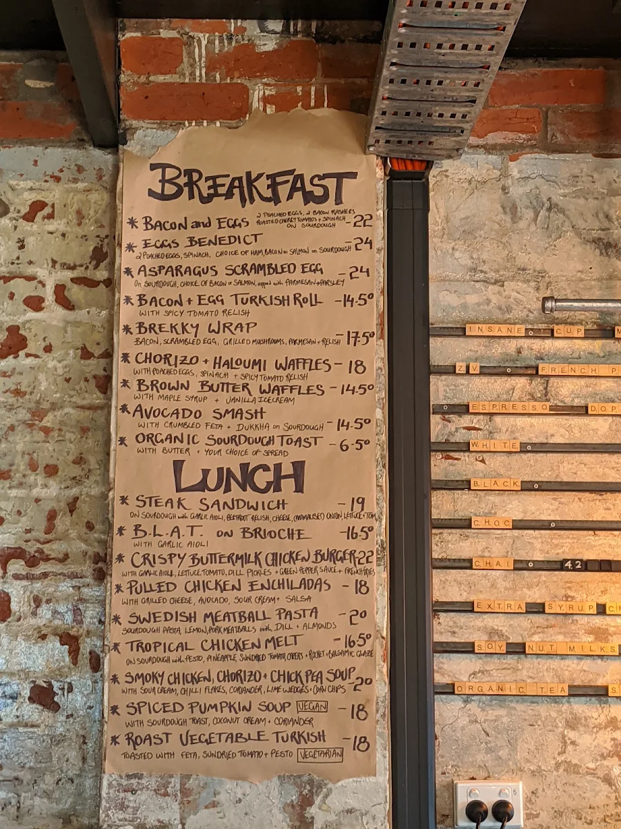 Menu, Insane Caffeine