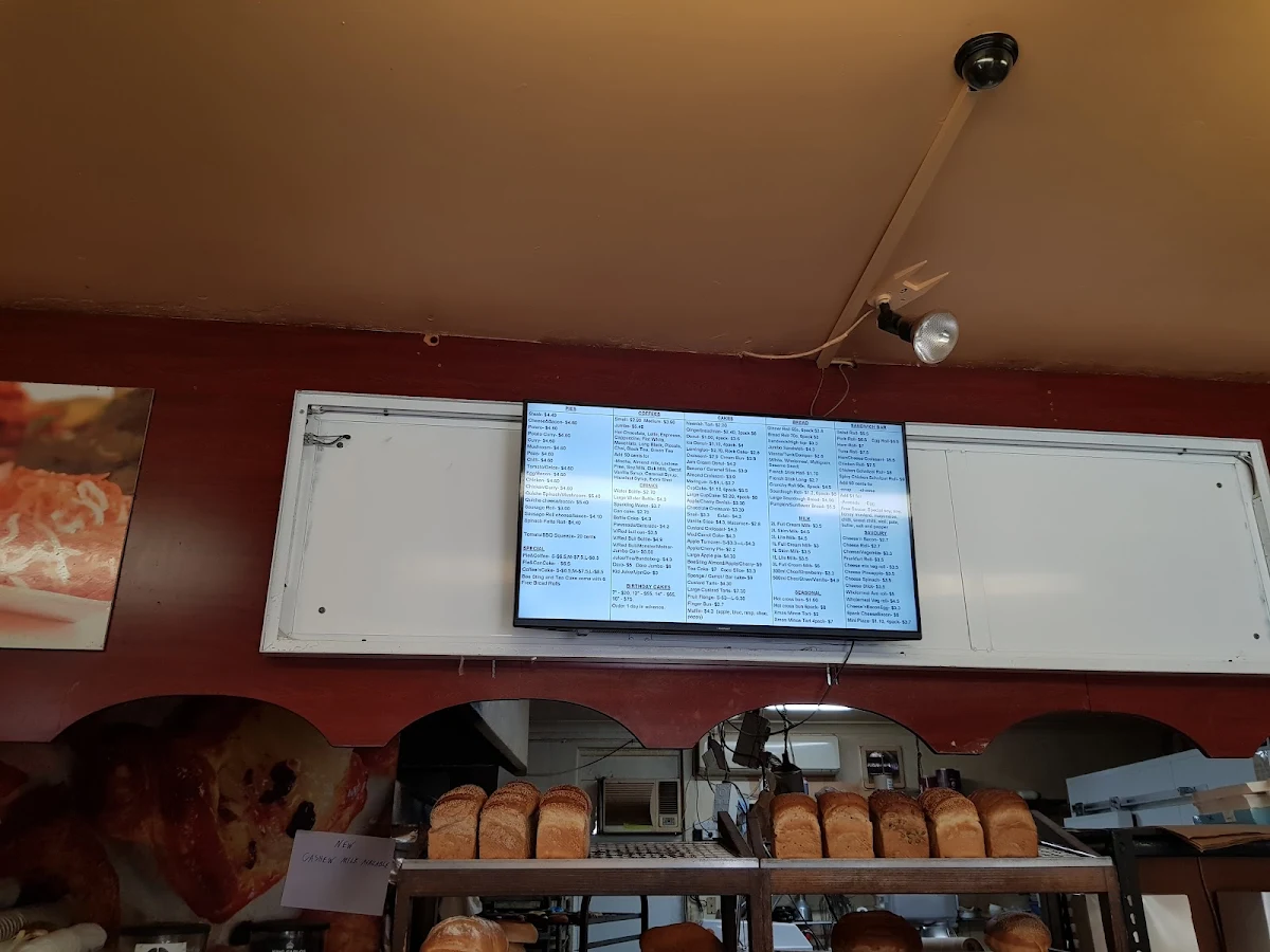 Menu, Engadine Bakehouse