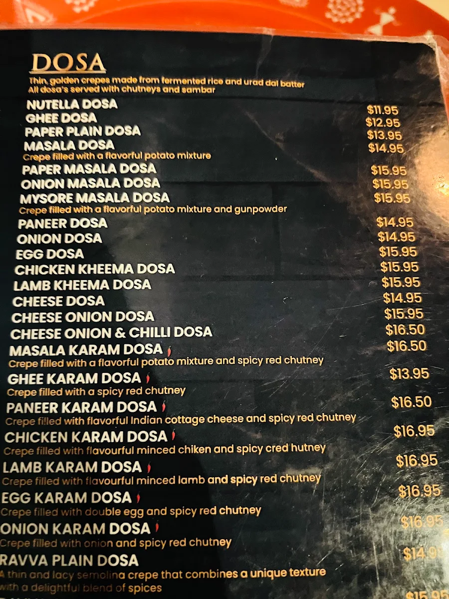 Menu, Hamara Gaadi Kellyville | Indian Restaurant
