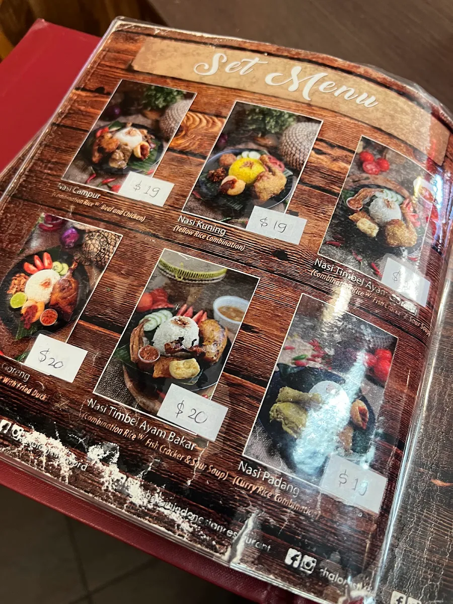 Menu, Shalom Kingsford
