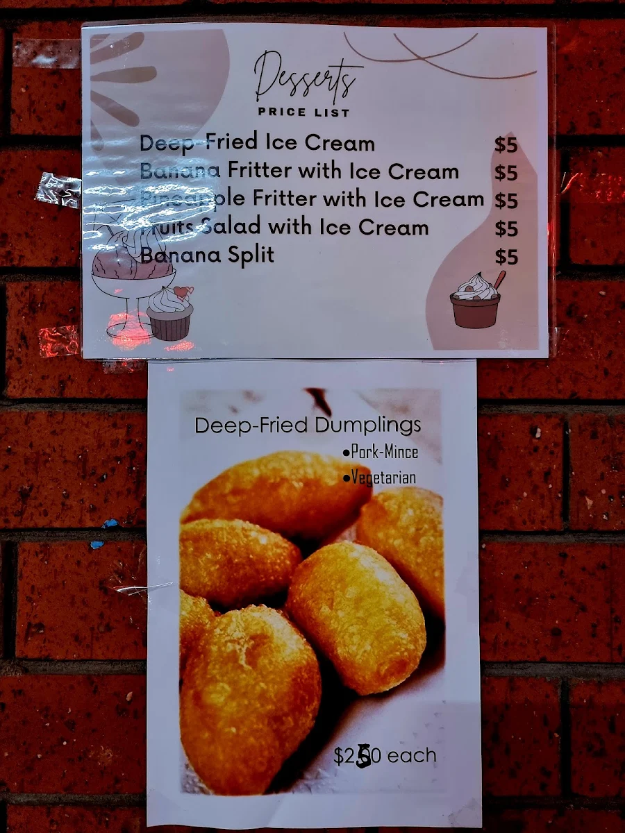 Menu, King City