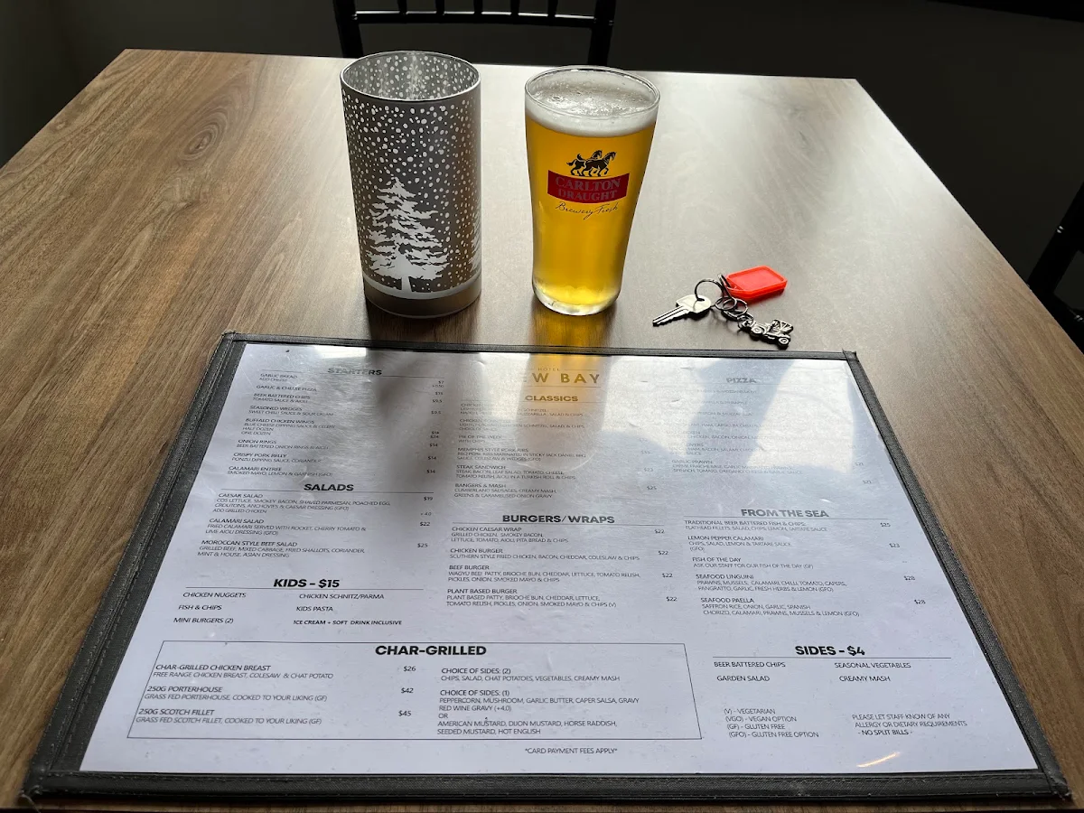 Menu, Newbay Hotel