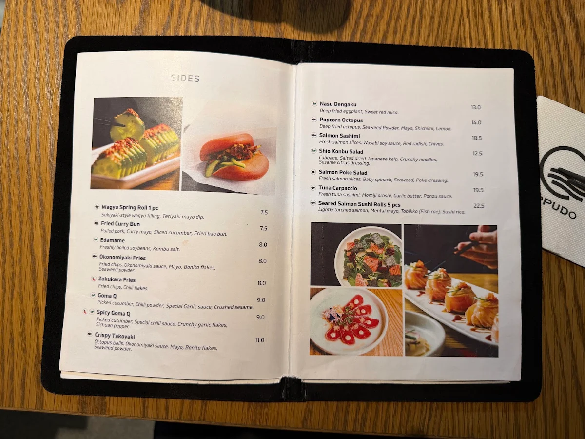 Menu, RAMEN Ippudo Circular Quay