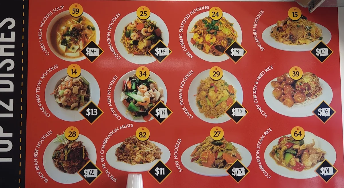 Menu, Melton Fresh Noodle