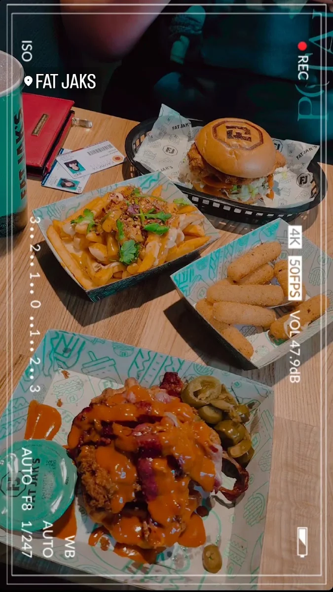 Menu, FAT JAK'S / GET CLUCK'D CASEY CENTRAL