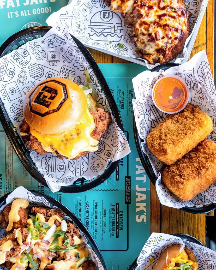 Menu, FAT JAK'S / GET CLUCK'D CASEY CENTRAL