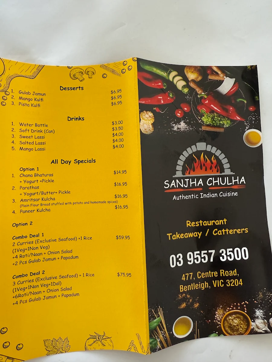 Menu, Sanjha Chulha