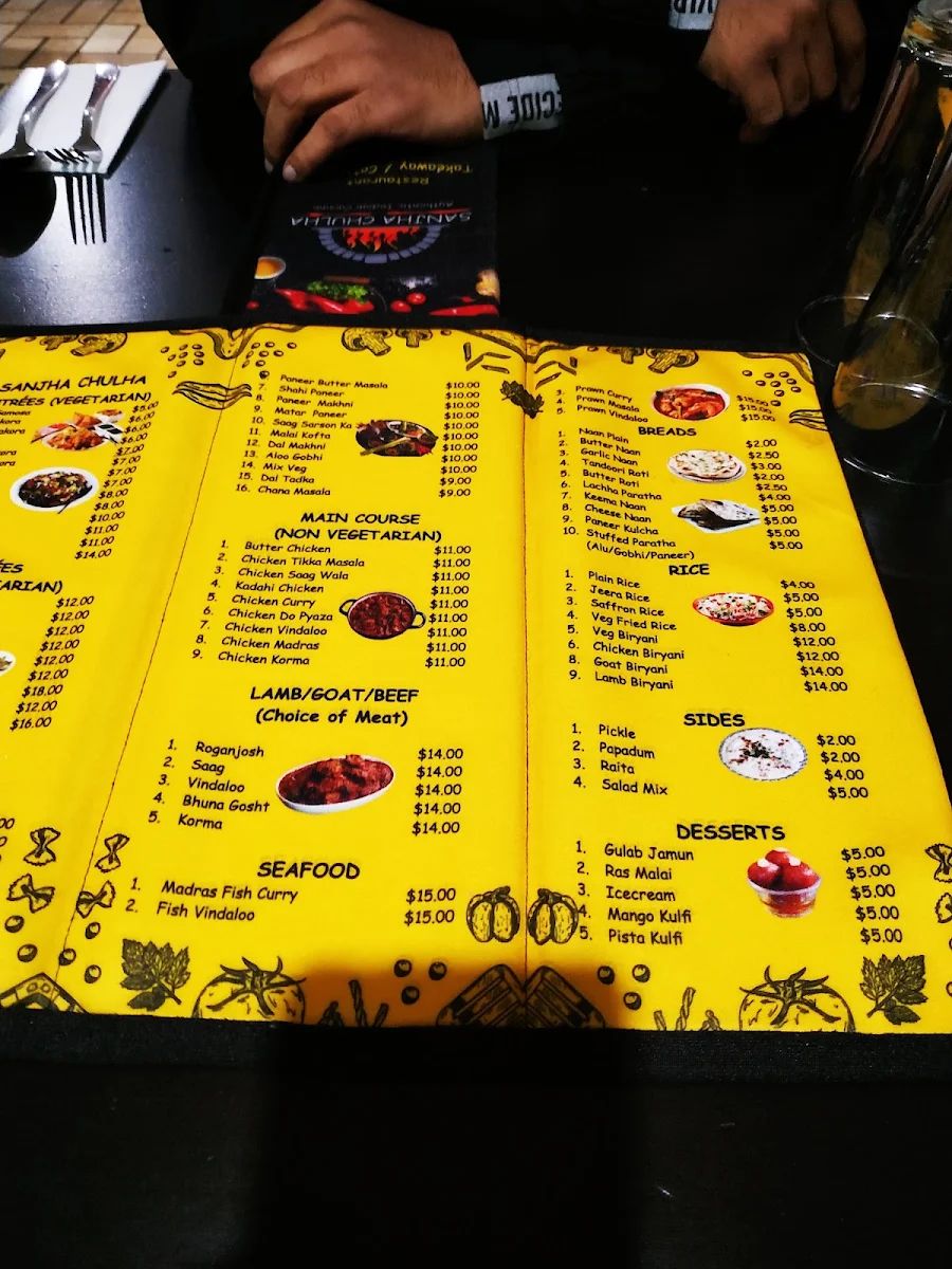 Menu, Sanjha Chulha