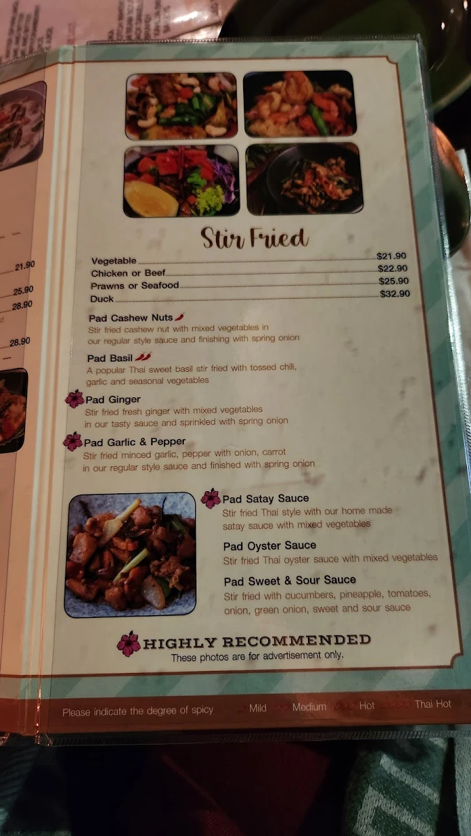 Menu, Brown Rice