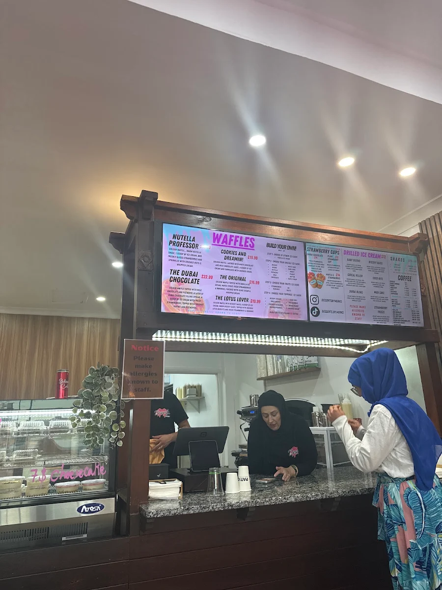 Menu, Desserts by Merks