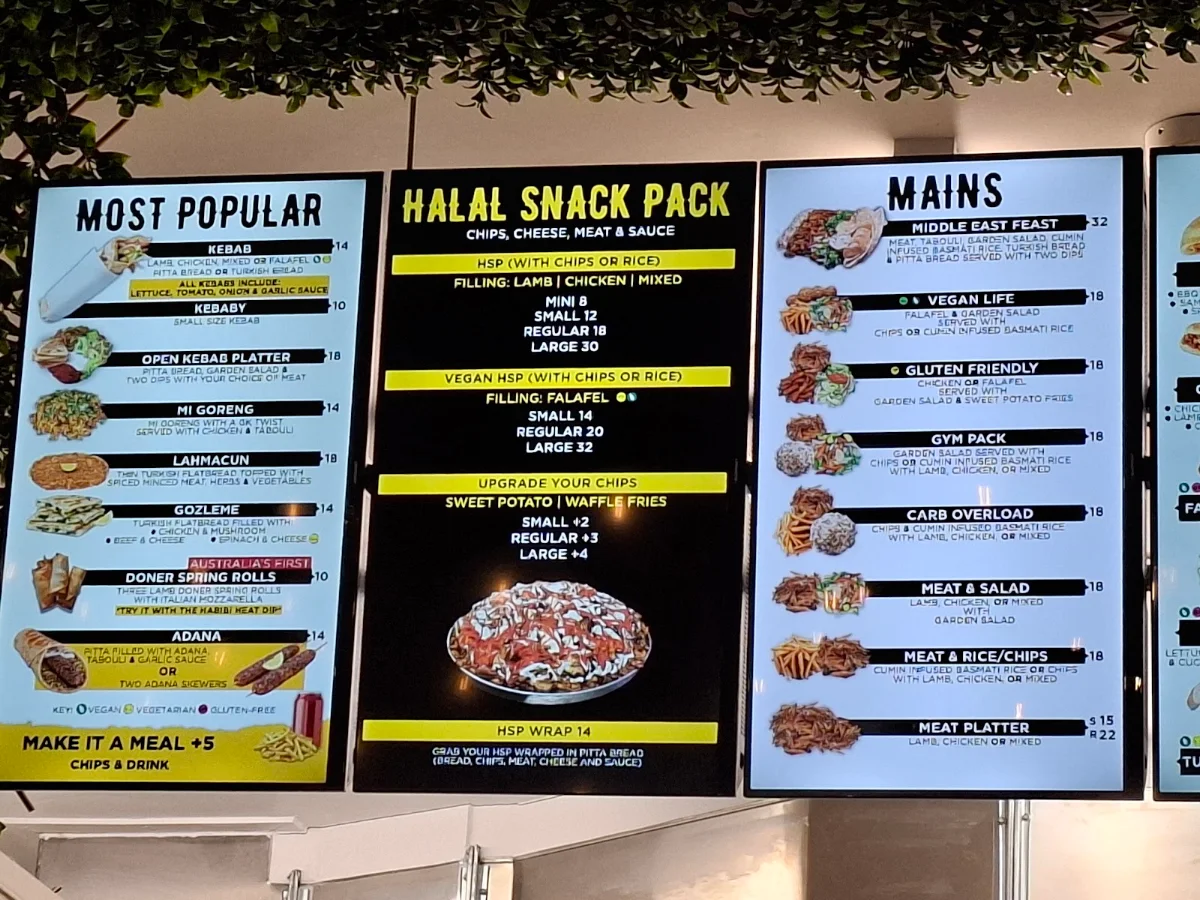 Menu, Glenny Kebabs - Vermont