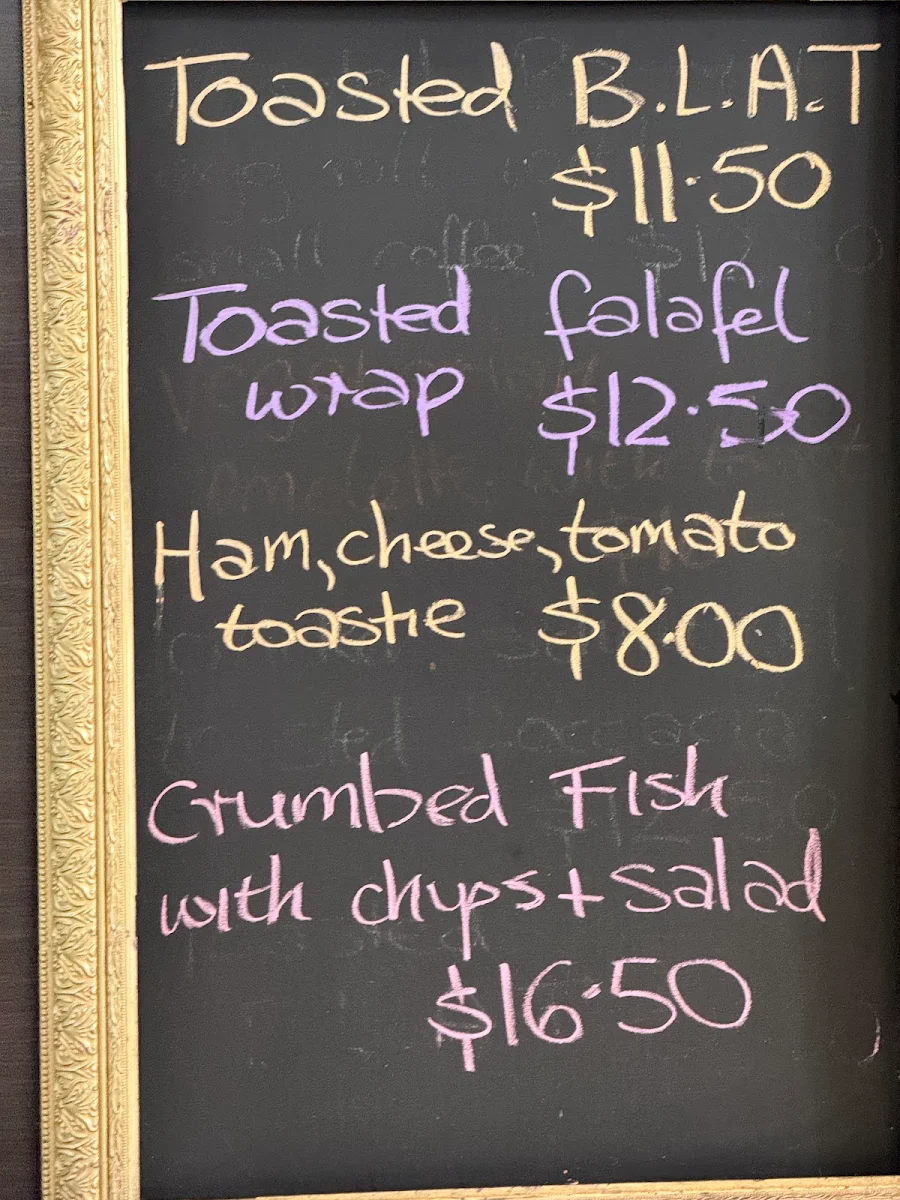 Menu, The New Daily Grind Cafe
