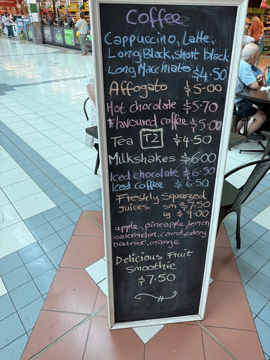 Menu, The New Daily Grind Cafe