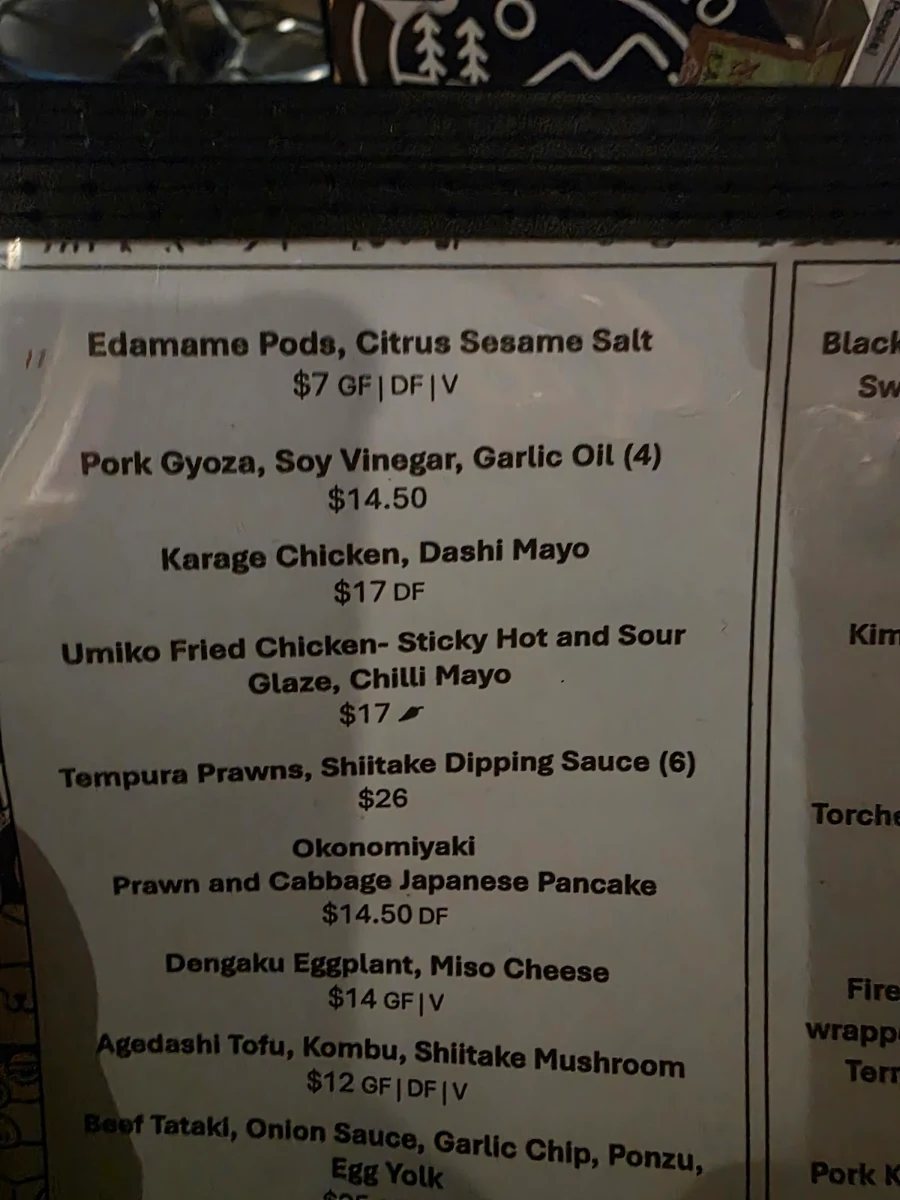 Menu photo 1