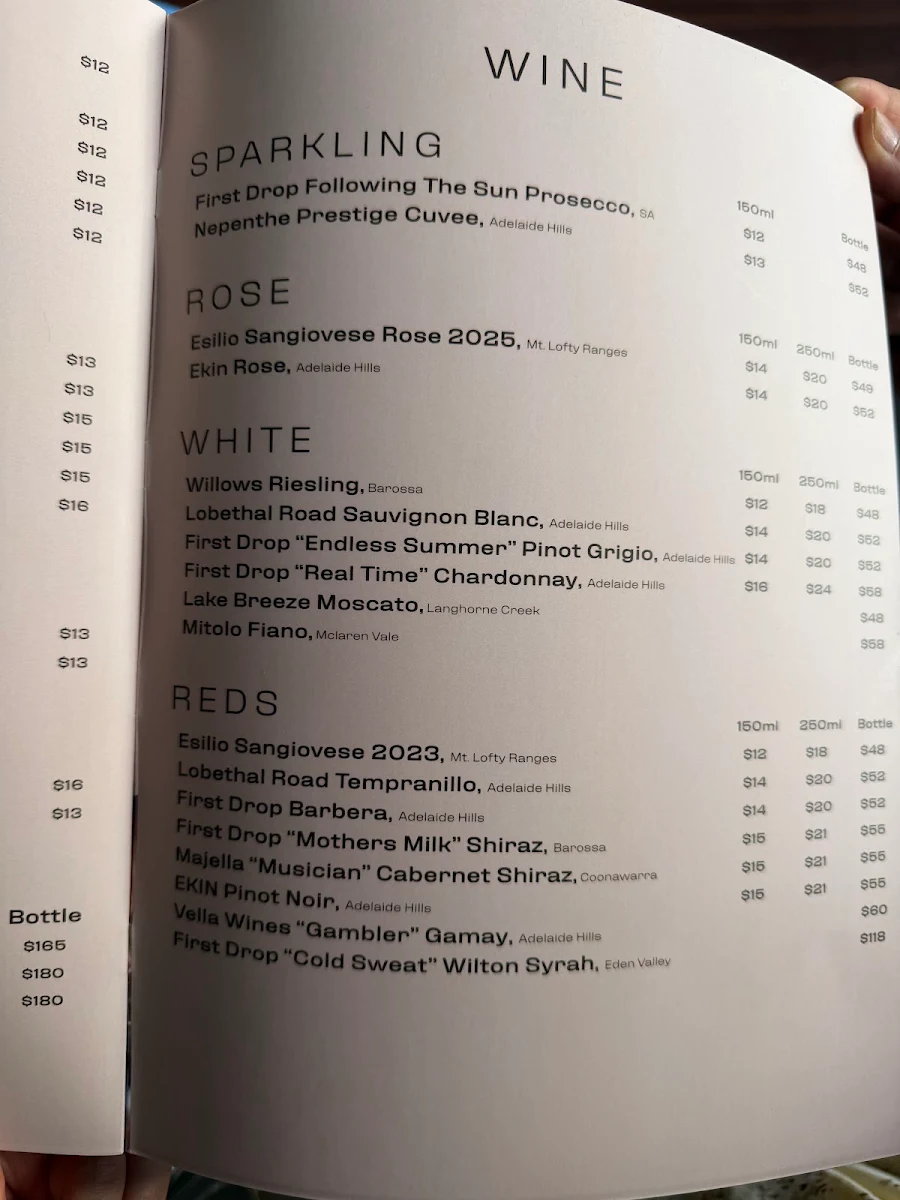 Menu, Li Beirut Charcoal Chicken
