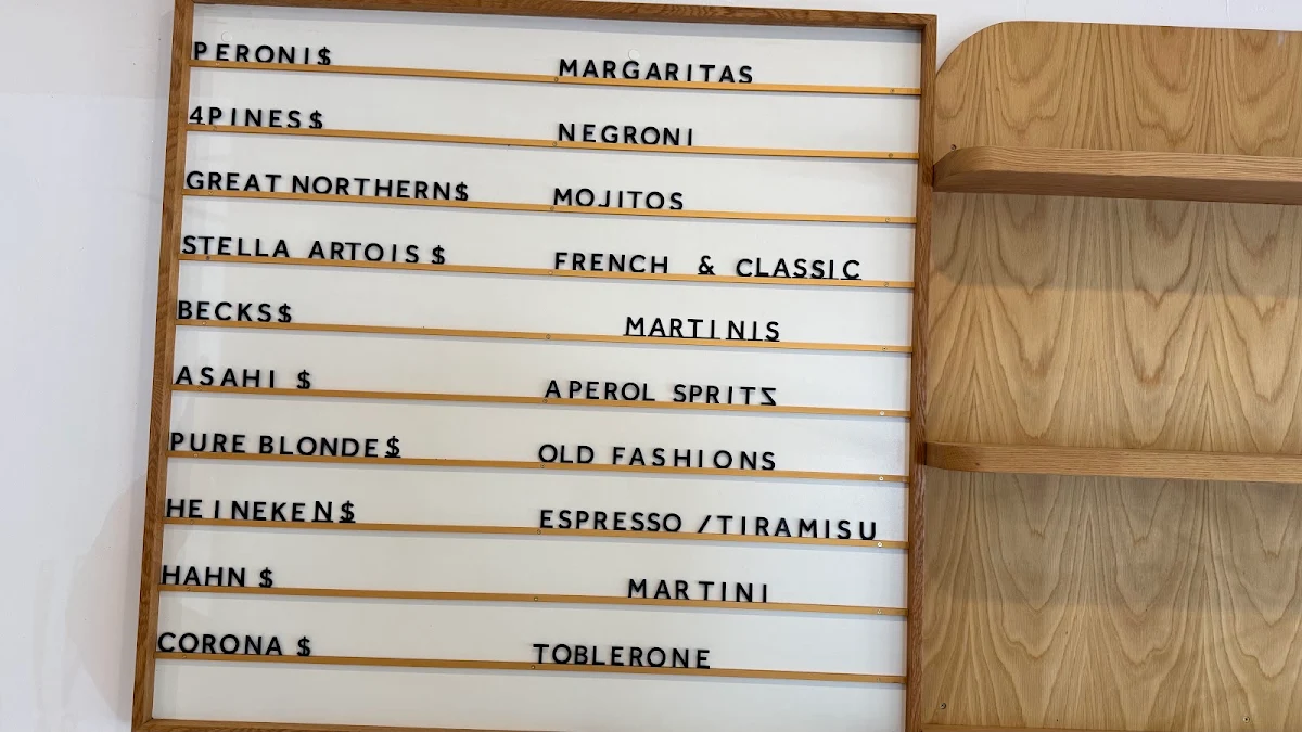 Menu, Fuel Espresso North Narrabeen