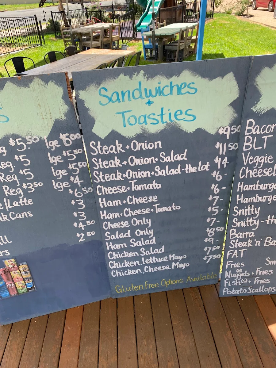 Menu, The Fat Parcel Food Van
