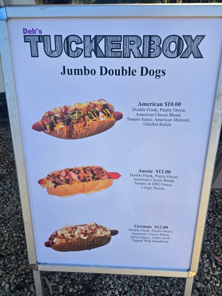 Menu, Deb's Tuckerbox