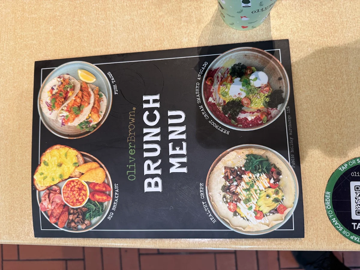 Menu, Oliver Brown