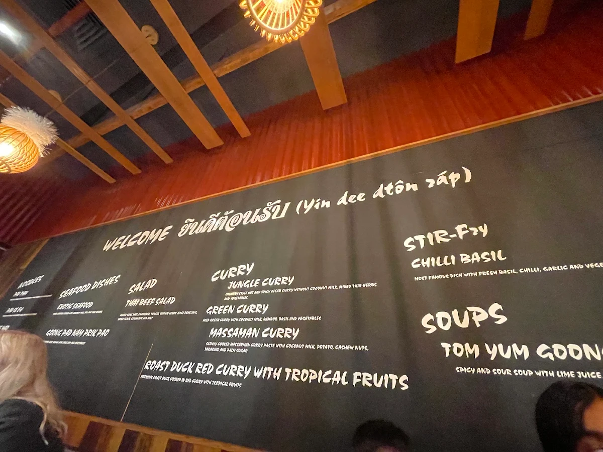 Menu, Hi Thai