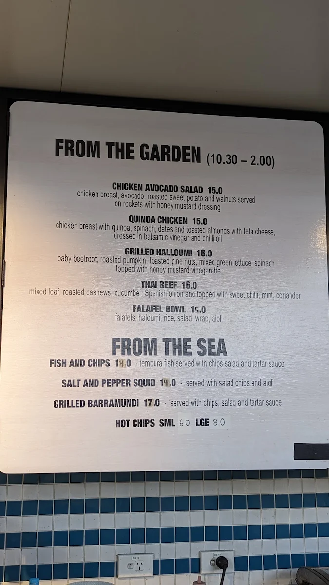 Menu, The Little Baker