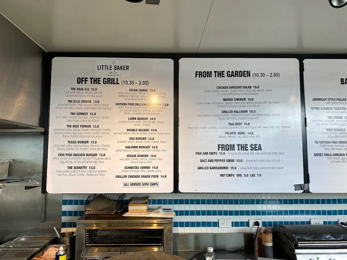 Menu, The Little Baker