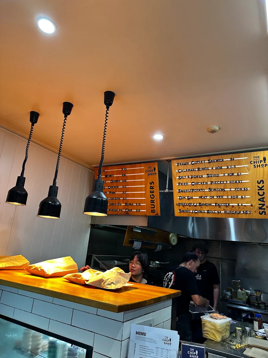 Menu, The Chip Shop