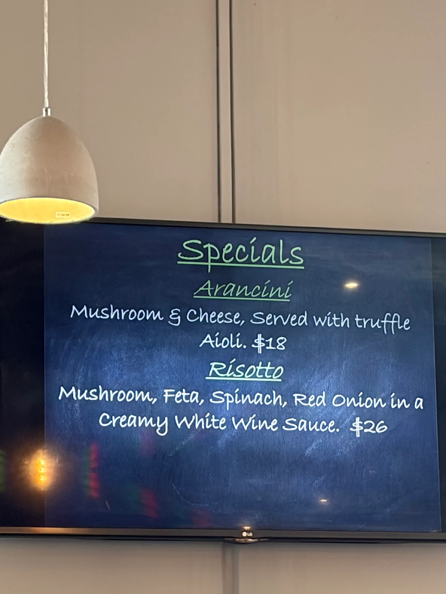 Menu, Cafe Qu Bah