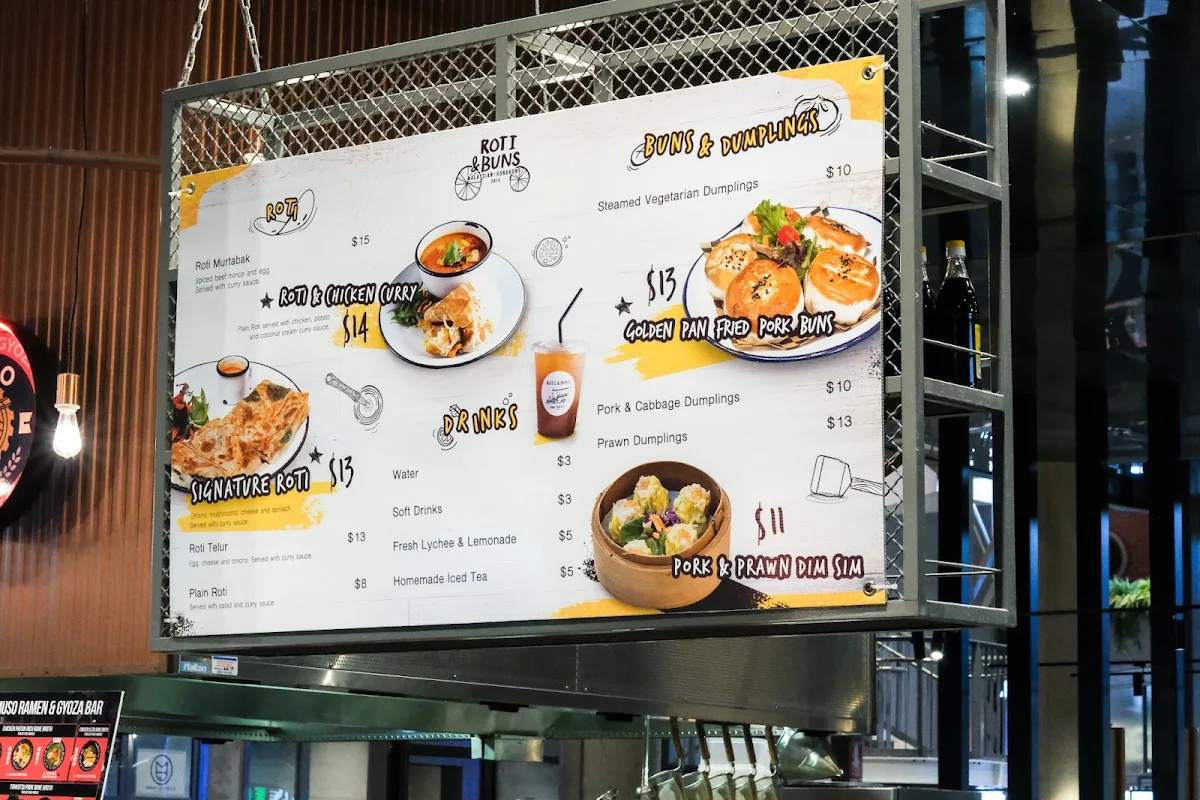 Menu, Roti and Bao