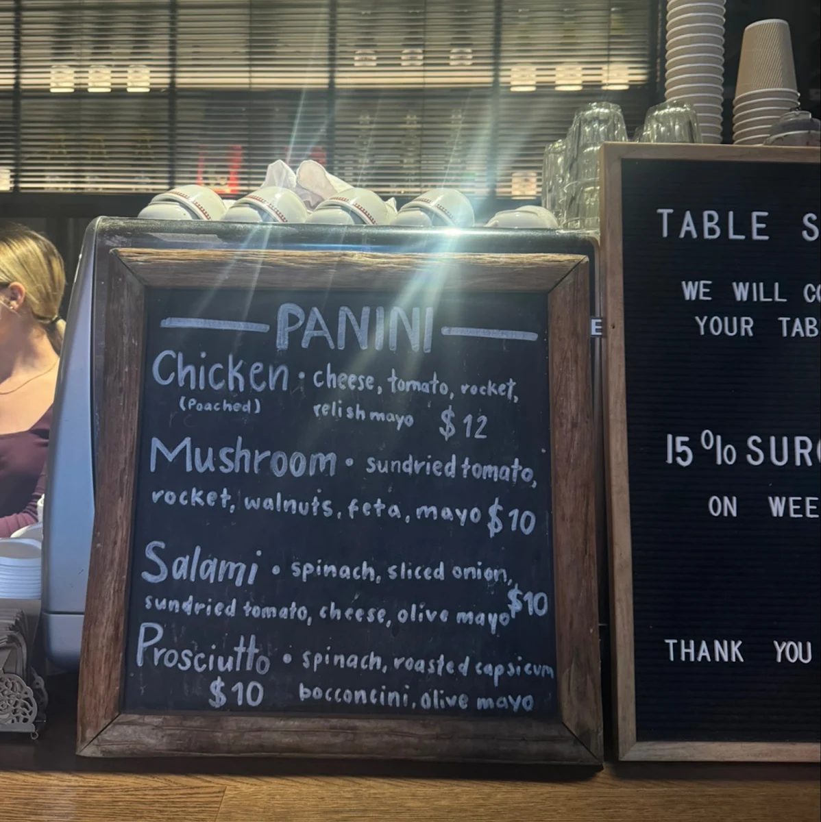 Menu, The Bond Store