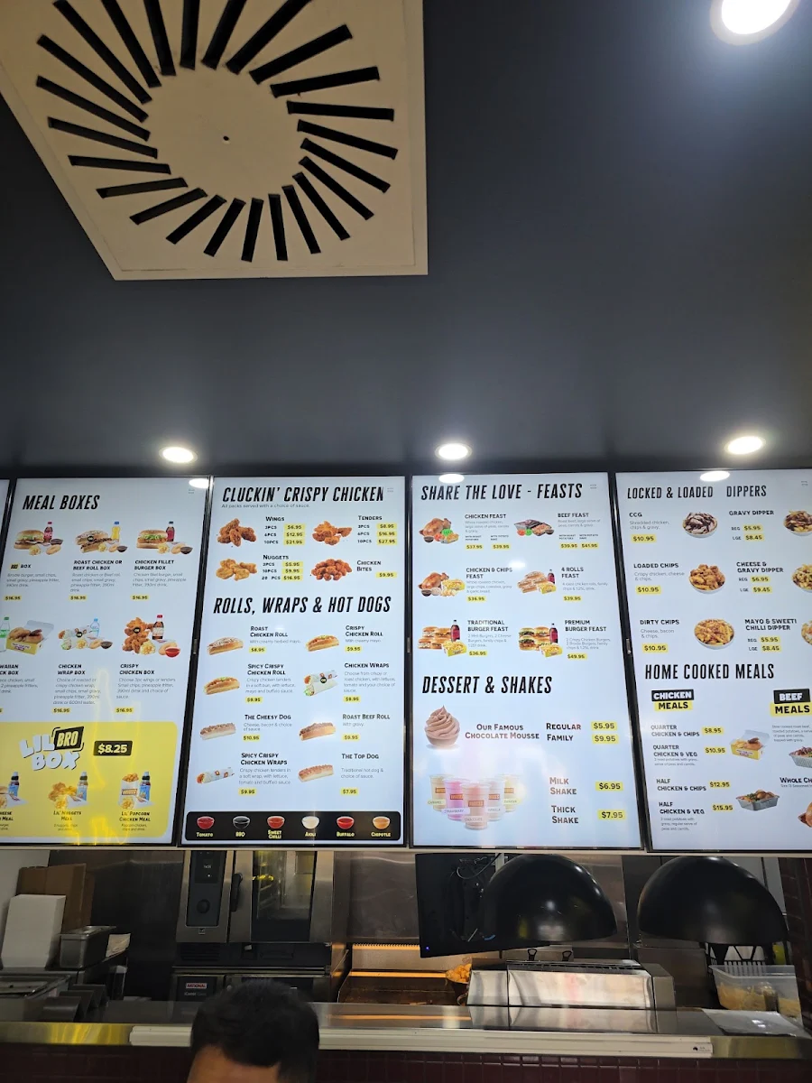 Menu, Brodies Chicken & Burgers Yamanto