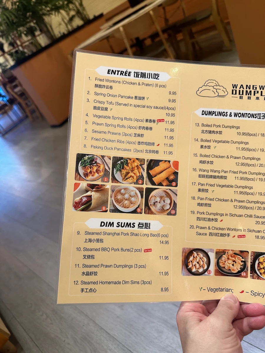 Menu, Wang Wang Dumpling (Diamond Creek)