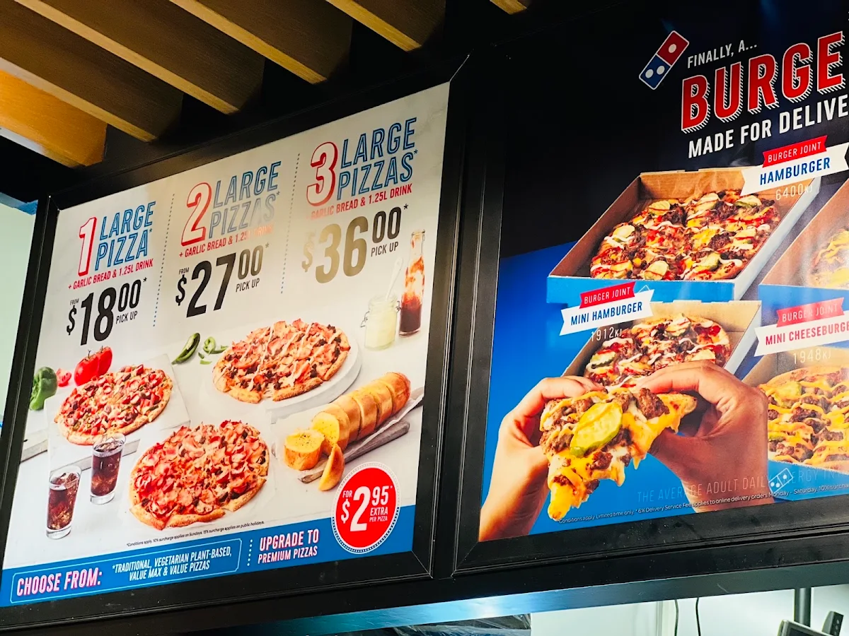 Menu, Domino's Pizza Wyndham Vale
