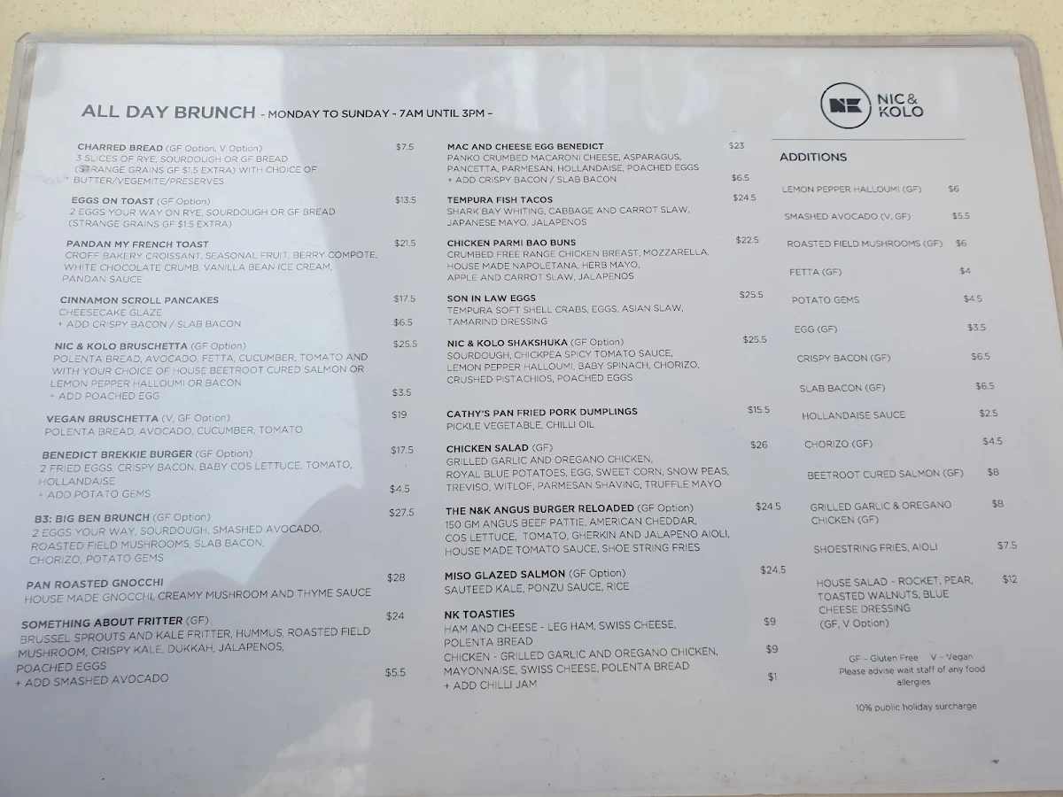 Menu, Nic and Kolo